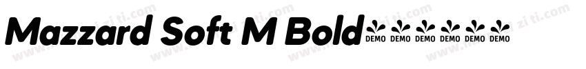Mazzard Soft M Bold字体转换